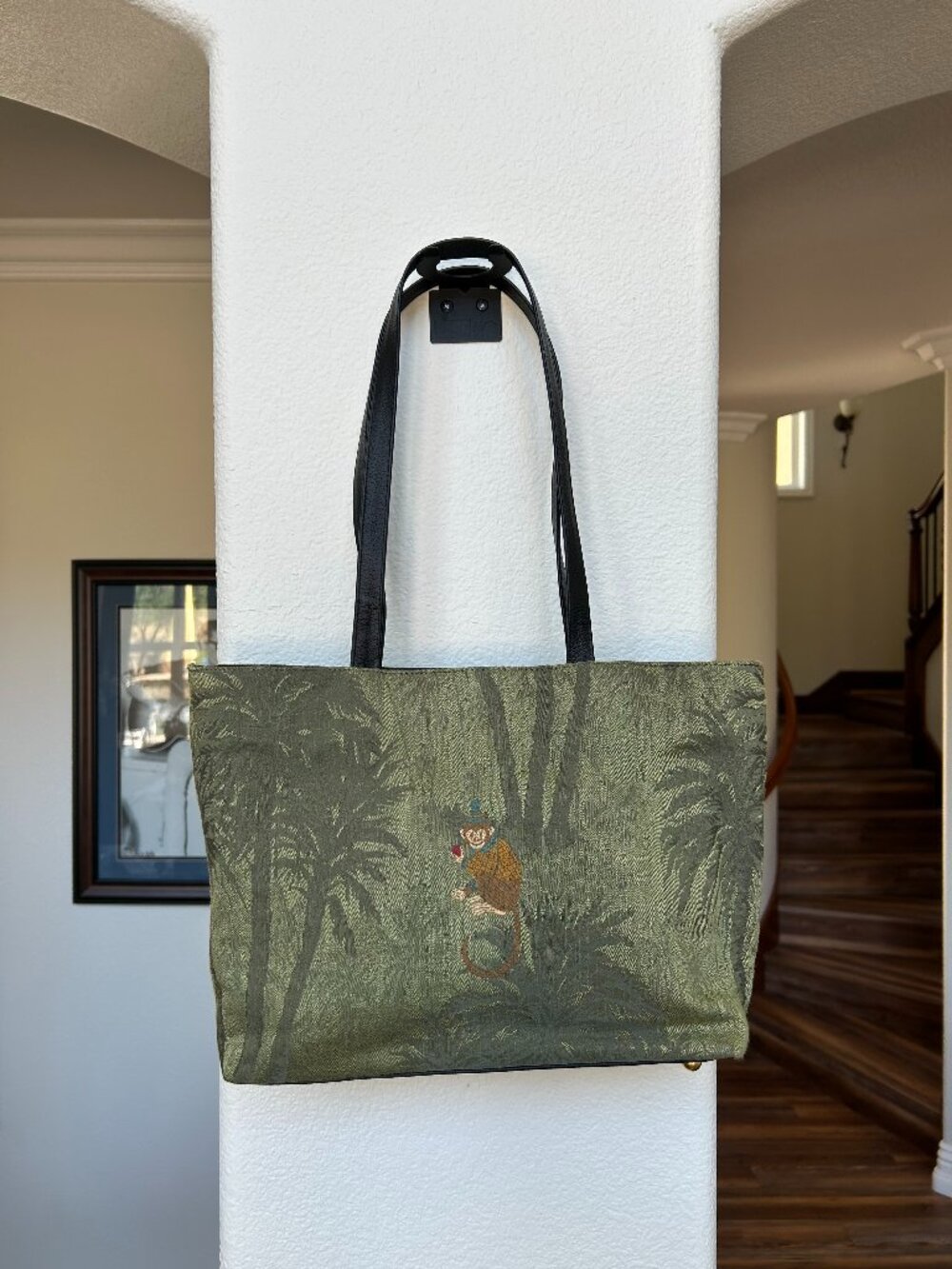 Rob Ference Los Angeles monkey motif tote